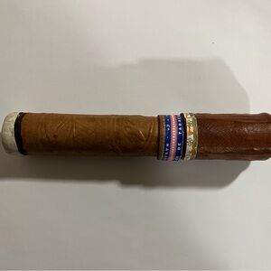 Brown Leather Wrapped cigar holder